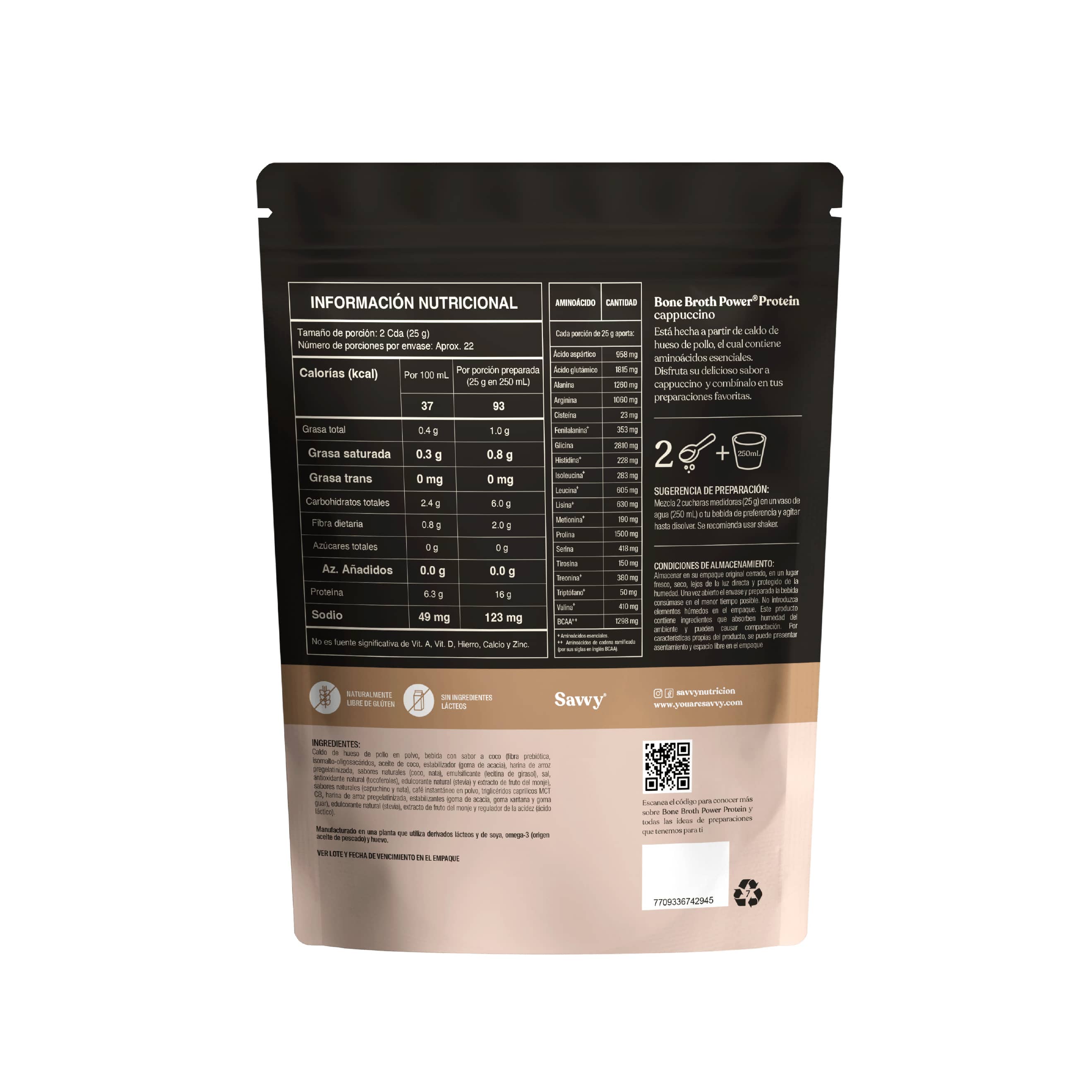Bone Broth Power® cappuccino 560g