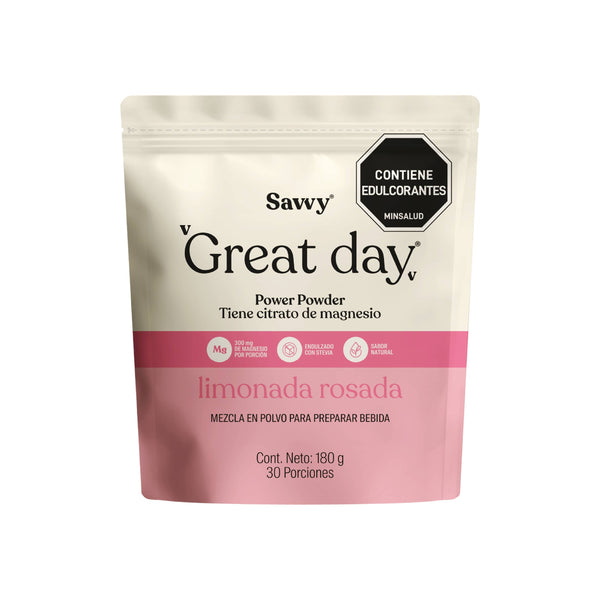 Citrato de magnesio | Great Day® limonada rosada 180g