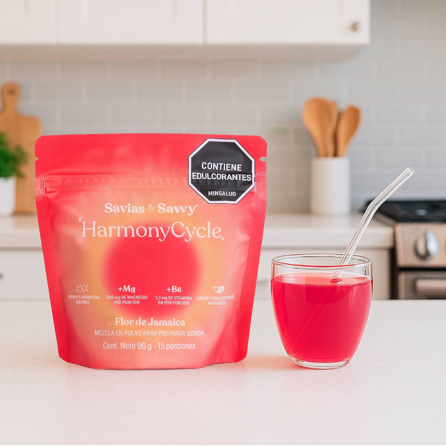 Magnesio y B6 | HarmonyCycle flor de jamaica 90g