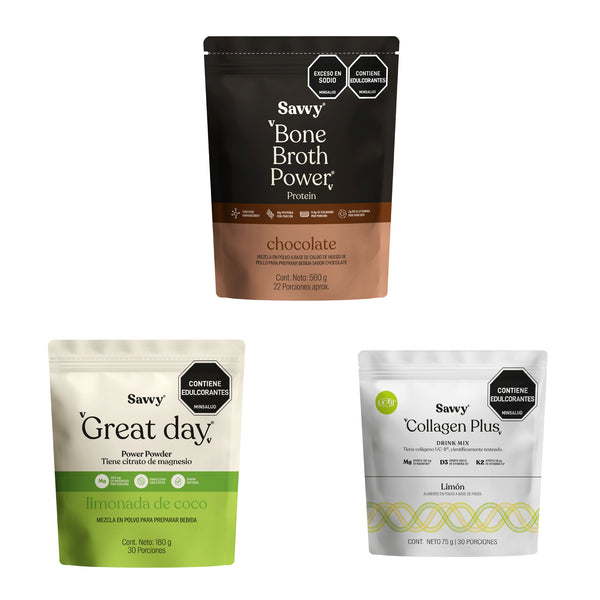 Kit huesos sanos y fuertes|Proteina + Colágeno + Magnesio