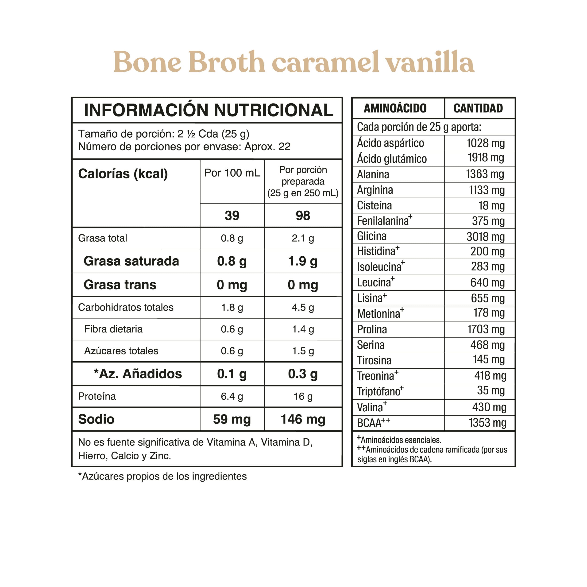Bone Broth Power® caramel vanilla 560g