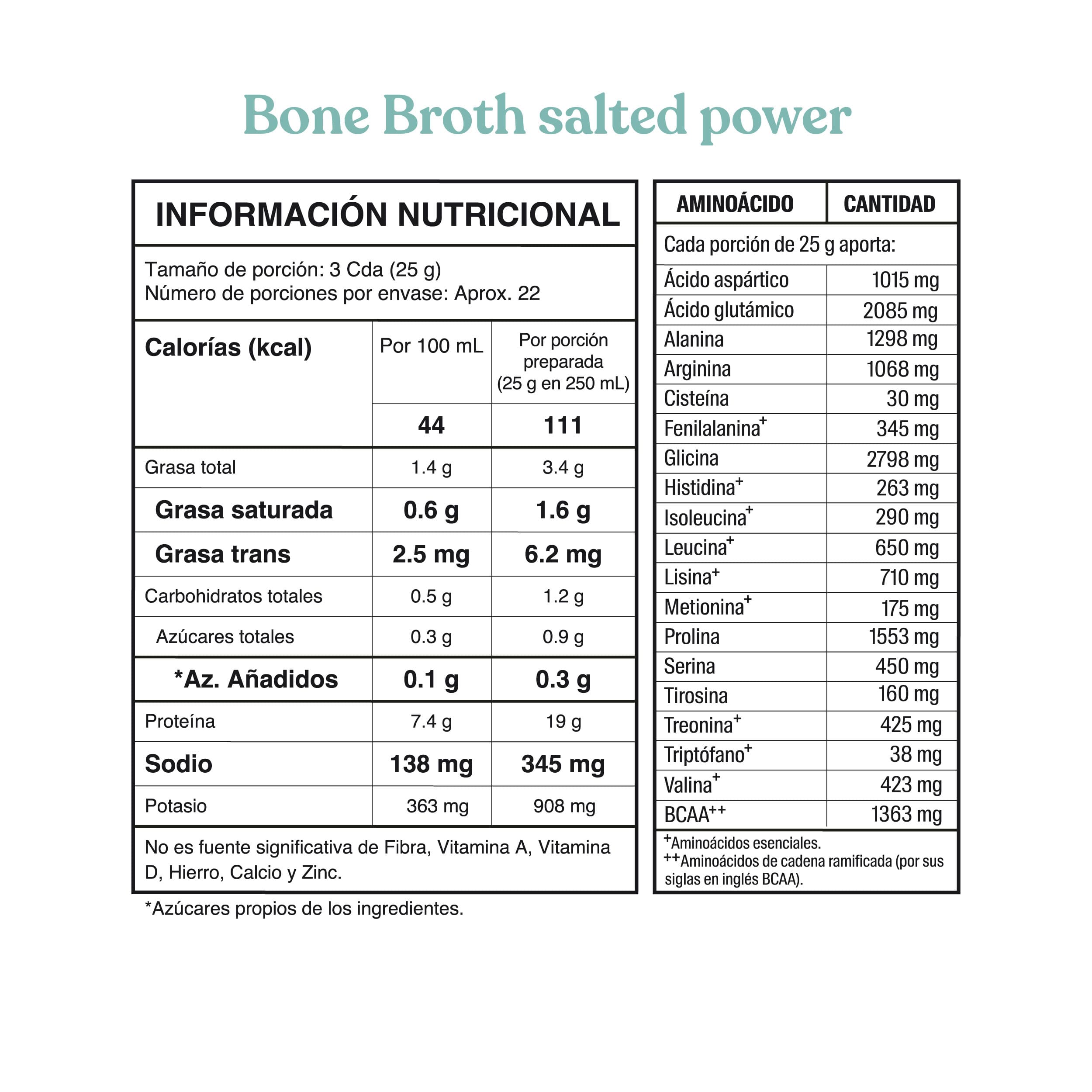 Bone Broth salted power 560gr