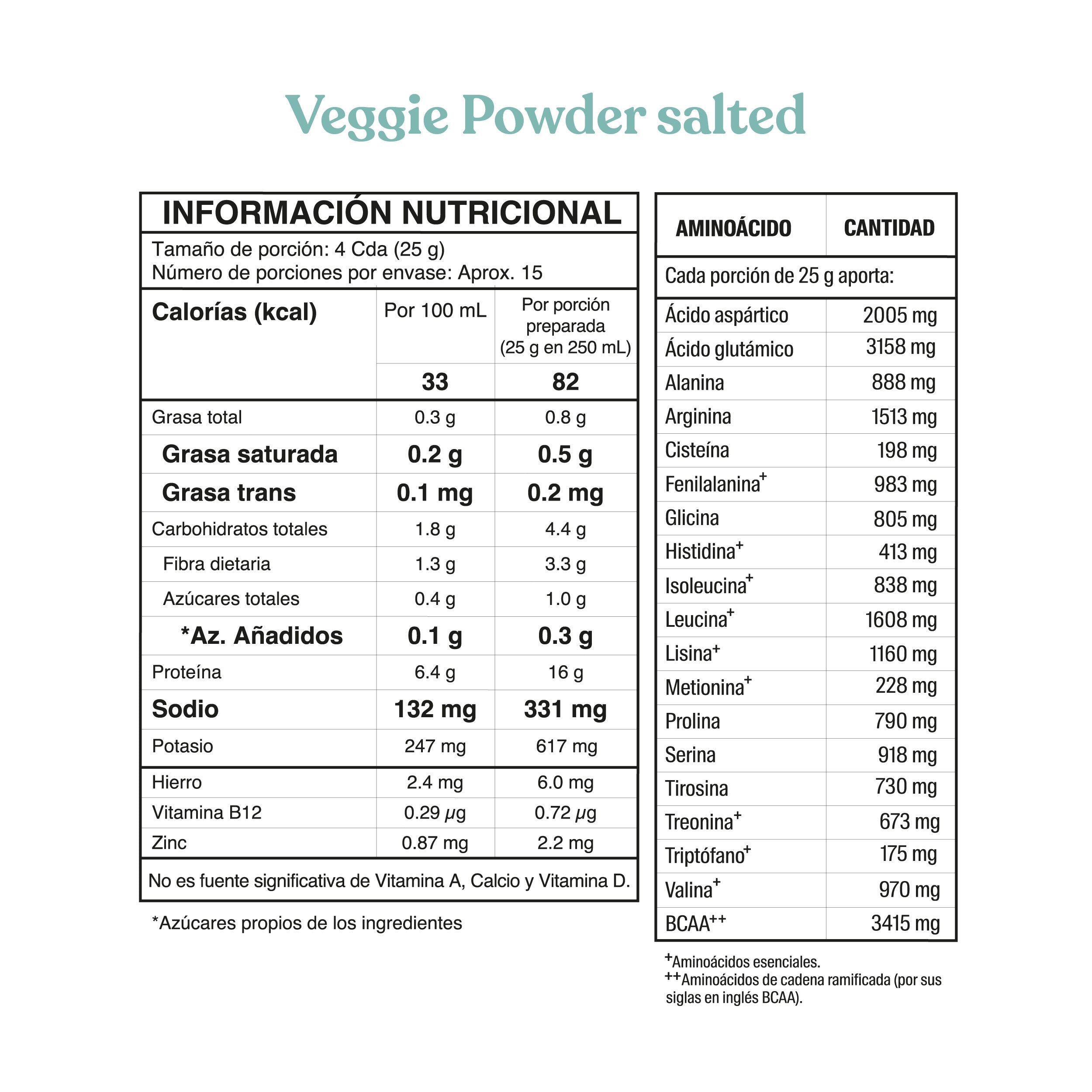 Veggie salted powder mini 365gr